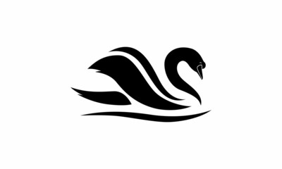 Swan logo vector art