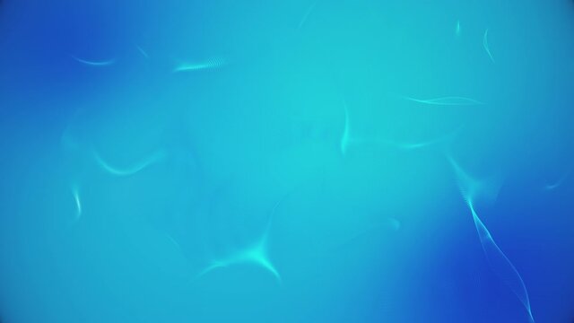 Looping light blue modern and futuristic background; clean and pleasing evolving patterns as underlay for technical industry visualisation
