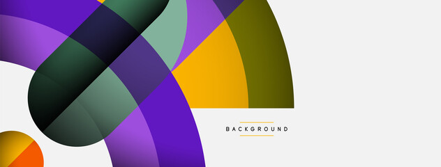 Trendy shapes, color minimal design composition, lines and shadows for wallpaper banner background or landing page