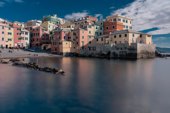 boccadasse small fishing village Genoa