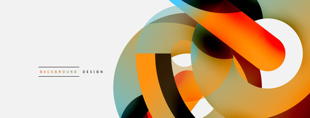 Circle abstract background. Vector illustration for wallpaper banner background card or landing page