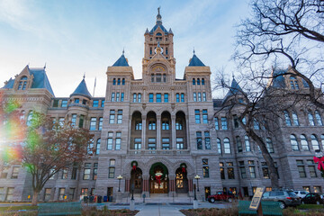 Fototapeta na wymiar Exterior view of the Salt Lake City and County Building