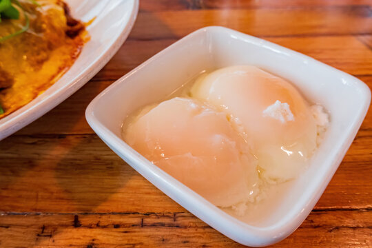 Close Up Shot Of Onsen Tamago