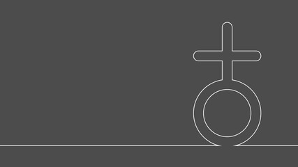 Zodiac and astrology symbol of the Earth planet