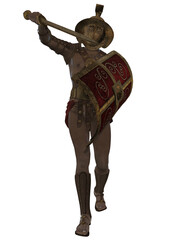 3d illustration of an gladitor