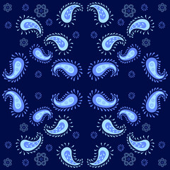 Floral pattern paisley style Paisley print. 