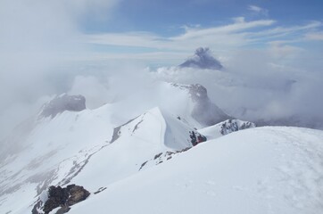 snow covered mountains