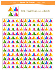  A game for children. Find the shapes 