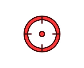 Target  premium line icon. Simple high quality pictogram. Modern outline style icons. Stroke vector illustration on a white background. 