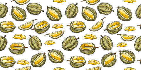 Durians, Seamless Pattern Background for your design