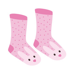 funny socks of rabbit