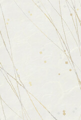 上品な抽象模様　和紙　金銀箔散らし　背景　ハガキ比率　グラフィック素材