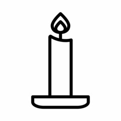 Candle Icon Design Vector Template Illustration