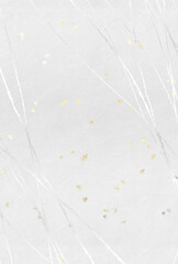 和紙　金銀箔散らし　上品な抽象模様　背景　ハガキ比率　グラフィック素材