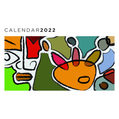 abstract and modern drawings for calendar magazine and post cards.