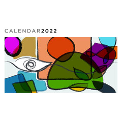 abstract and modern drawings for calendar magazine and post cards.