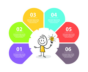 Stick figure people, working life, daily life. Freehand drawing. Vector illustration. Isolated on white background.