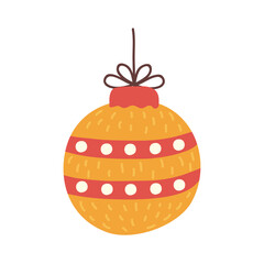 christmas yellow ball
