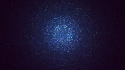 3D rendering abstract colorful fractal light background