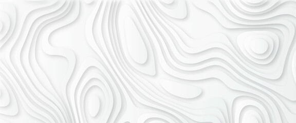 abstract papercut background with waves. Abstract papercut and multi layer cutout geometric pattern on vector green color gradient paper cut background