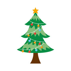 christmas tree with bulbs