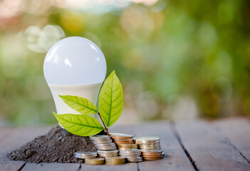 Energy saving LED BULB ECO With the environment