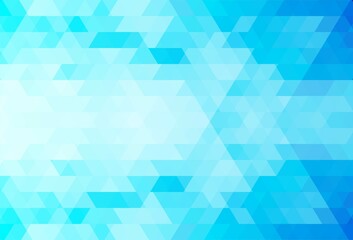 Fototapeta na wymiar Abstract blue triangle shapes background