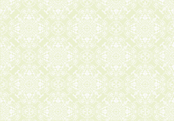 Victorian White Pattern. Baroque decorative background