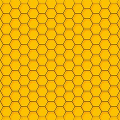 Abstract tech hexagon background vector