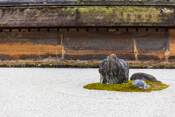 秋の京都　龍安寺　石庭