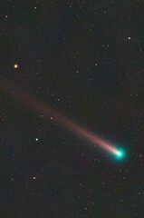 C/2021 A1 Leonard comet, green rocket, laser, light, comets