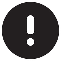 warning vector icon for app and website