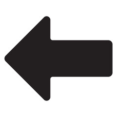 left arrow vector icon for app and website
