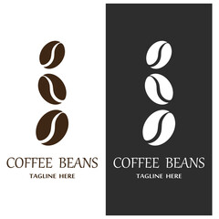 coffee bean icon vector