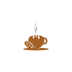 coffee bean icon vector