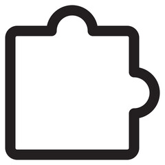 puzzle piece vector icon design