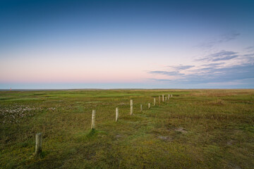 Landschaft Wattenmeer an der Nordsee am Morgen