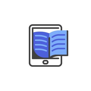 Ebook reader line icon