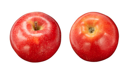 red apple isolated on white background