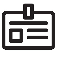 Fototapeta premium id card employe icon vector illustration 