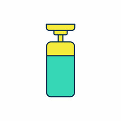 Filled outline Punching bag icon isolated on white background. Vector