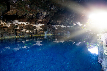 Cave Jameos del Agua, Lanzarote, Canary Islands, Spain