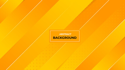 Minimalist abstract background. With Orange and Yellow color and geometric shapes. Suitable for backgrounds, banners, cover, etc.