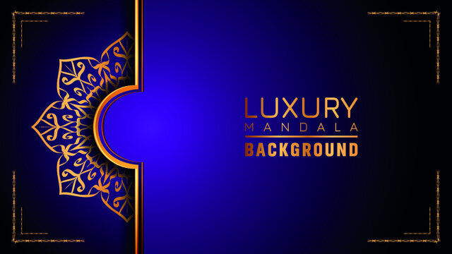 Luxury ornamental mandala logo background, arabesque style - Powered by Adobe