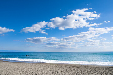 南国は土佐の桂浜のビーチ