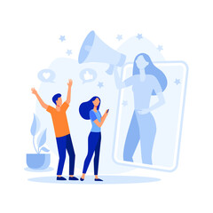 Refferal program illustration exclusive design inspiration