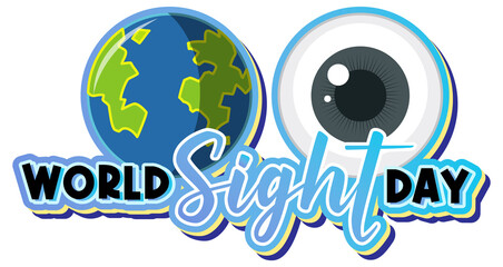 World sight day concept background