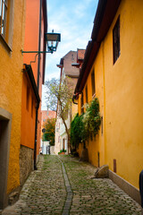 Fototapeta na wymiar Germany, Bavaria, Rothenburg, fairy tale town, architecture, street