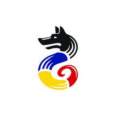 Emblem of acient dacian coat of arms. Dacia symbol