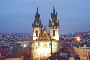 Fototapeta premium Prag; Winter